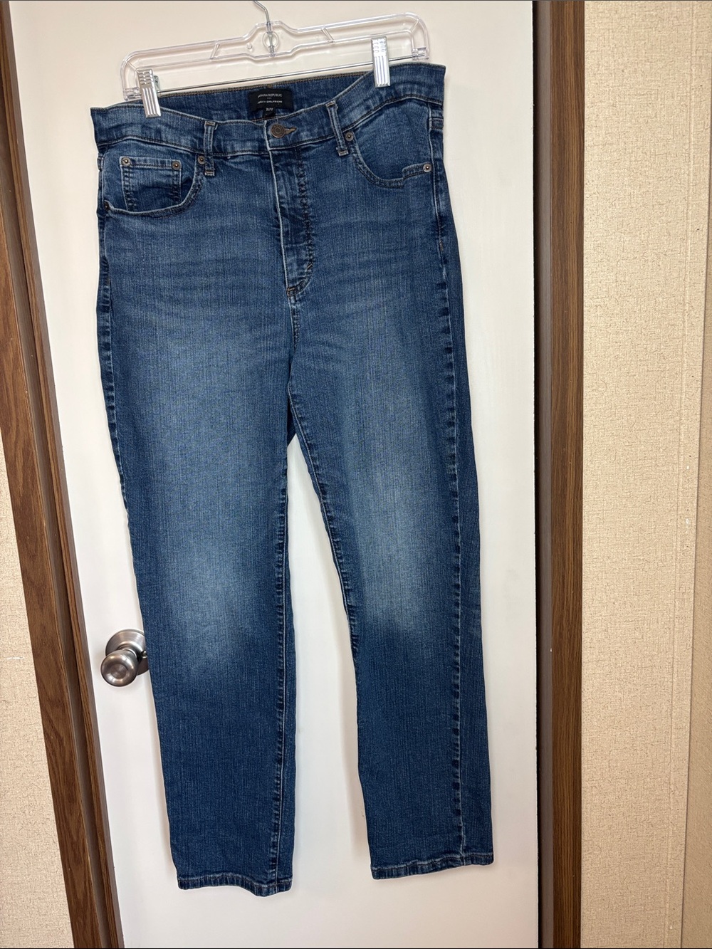 Banana Republic Women Curvy Girlfriend Jeans 31/12 Medium Wash Straight Leg Mom